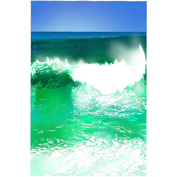 白とエメラルド