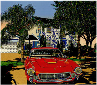 鈴木英人『コートダジュールの小高い丘』 Red PORSCHE シルクスクリーン 楽天市場】「コートダジュールの小高い丘 Red PORSCHE」□鈴木英人